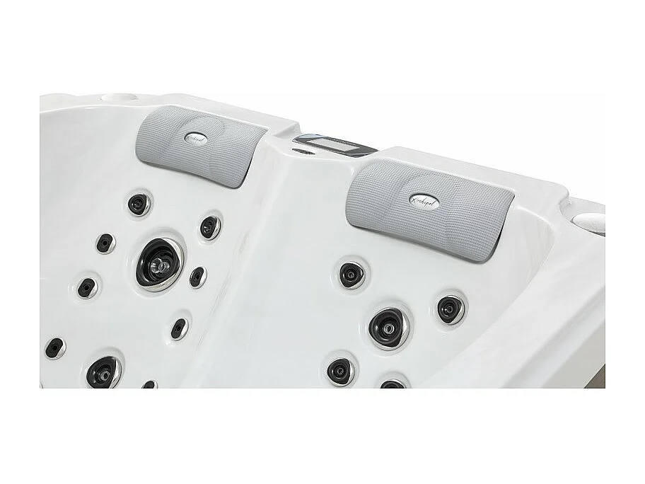 Spa 2 places allongées Archipel® GT2 PRO MAX BLANC MARBRE LED - Spa Thérapeutique Balboa 210x148