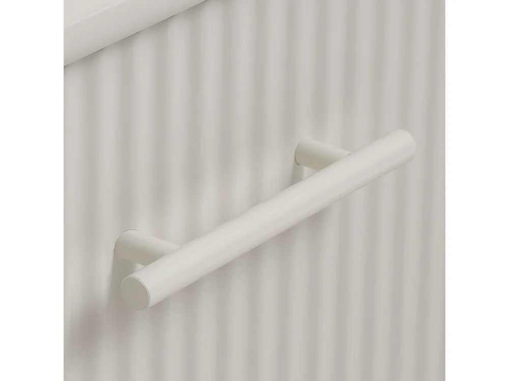 Jura - Meuble TV 2 portes 1 tiroir en bois et métal L140cm - Grège