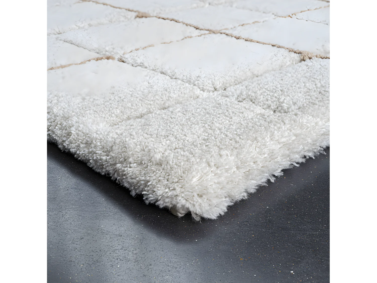 Byron III - Tapis contemporain -  Écru - 200x290cm