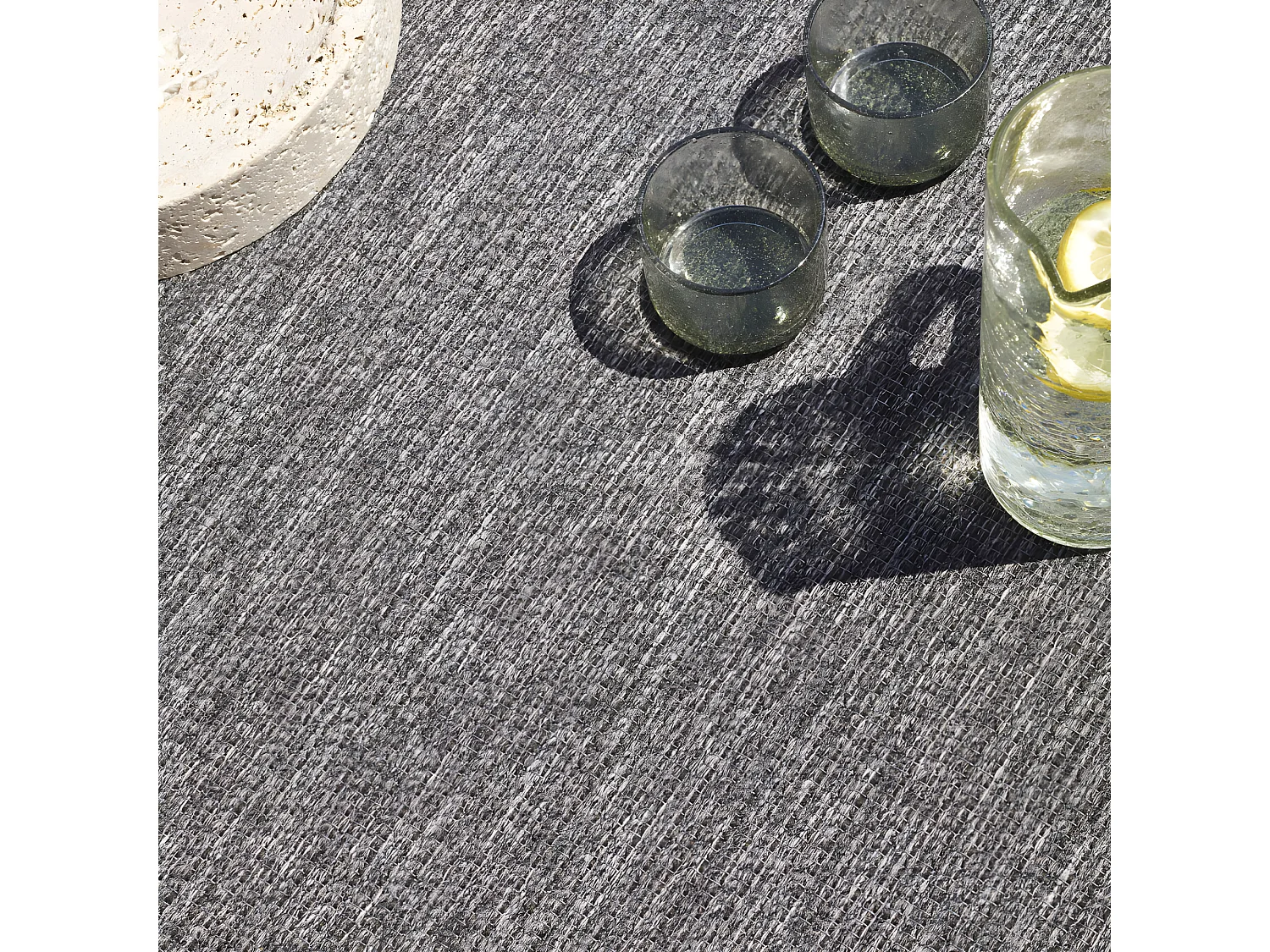 Nelson II - Tapis intérieur et extérieur -  Gris anthracite - 200x290cm