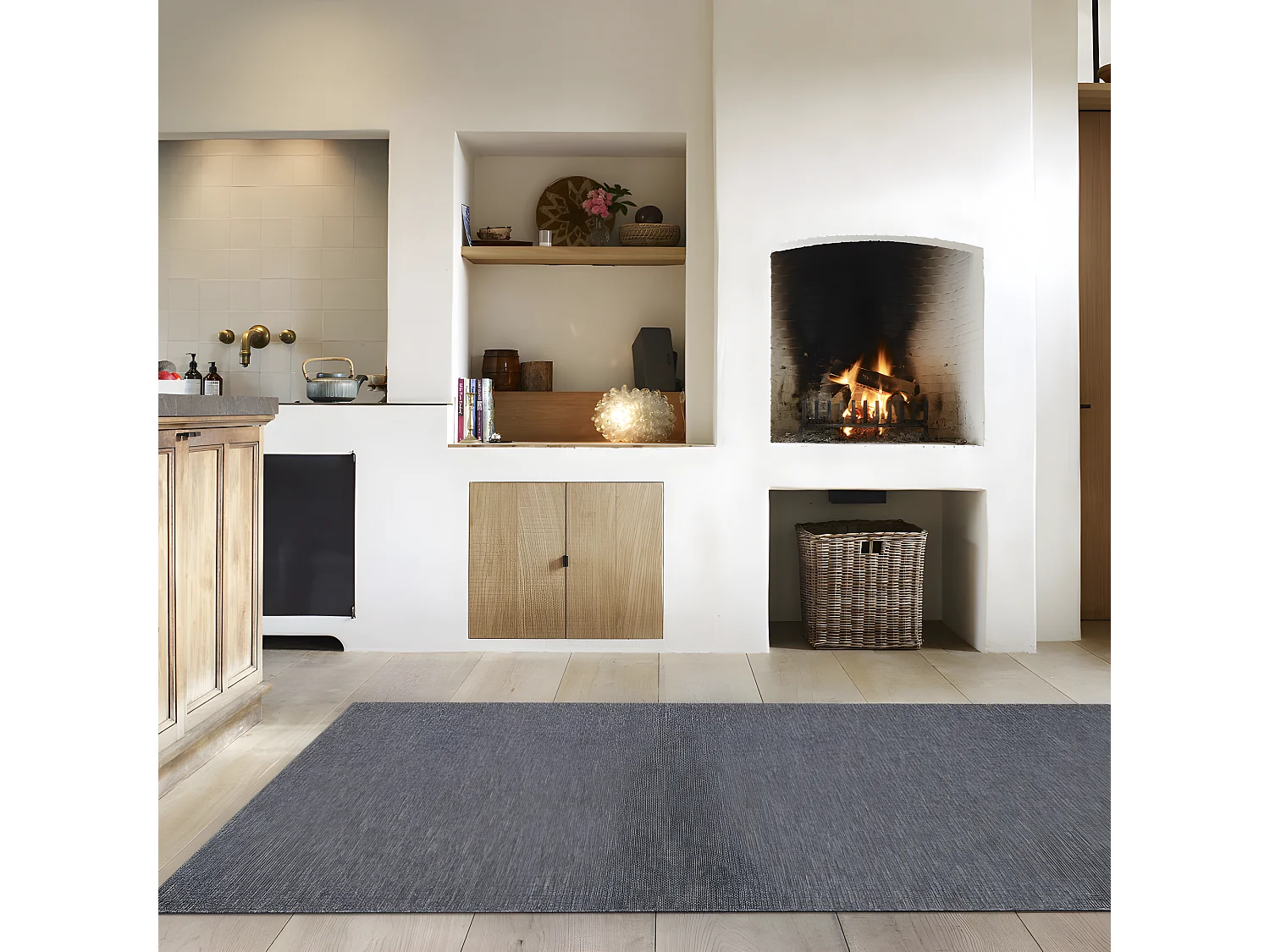 Nelson II - Tapis intérieur et extérieur -  Gris anthracite - 200x290cm