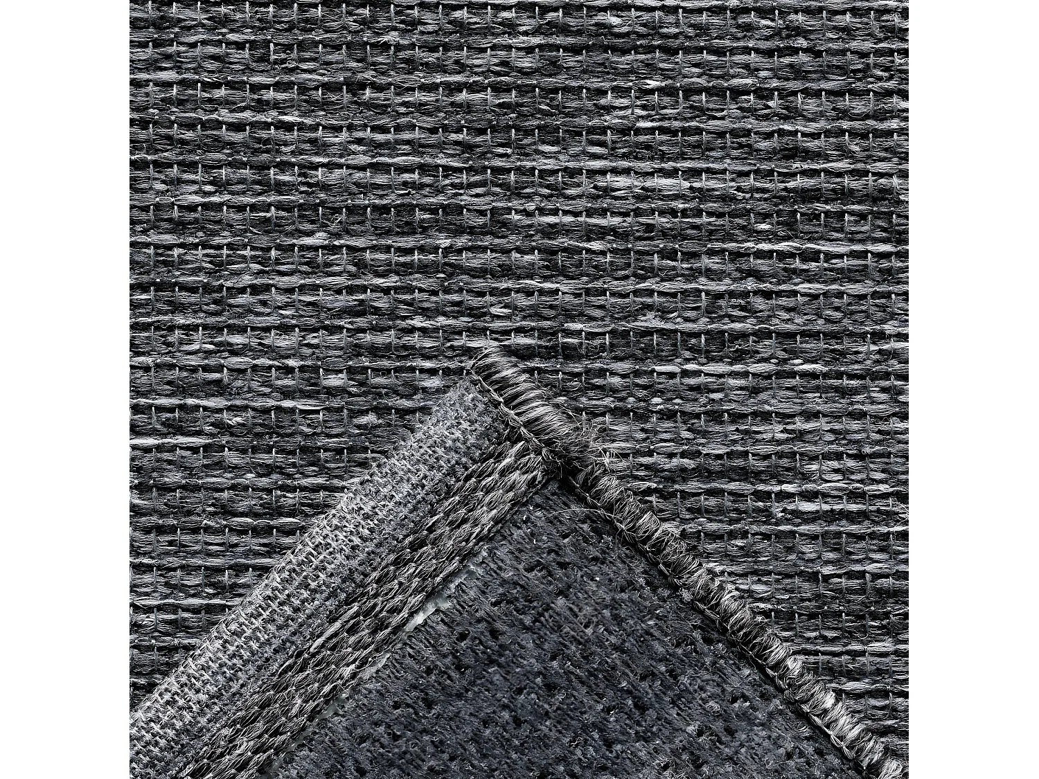 Nelson II - Tapis intérieur et extérieur -  Gris anthracite - 200x290cm