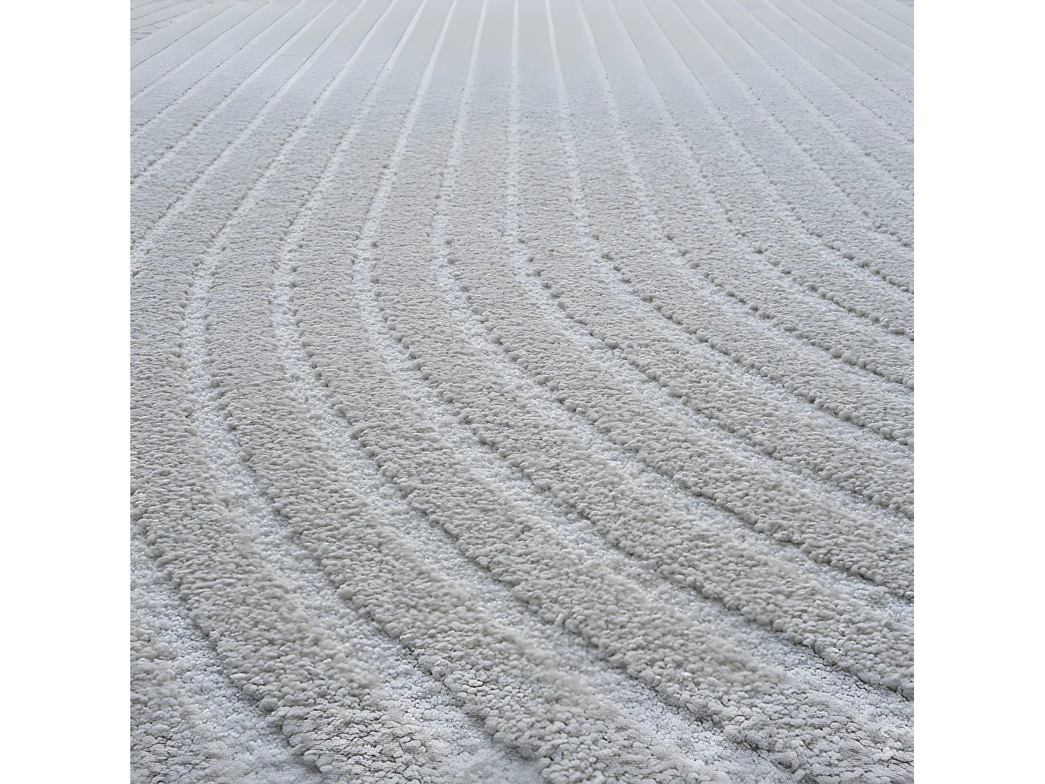 Hills - Tapis contemporain à motif géométrique -  Écru - 133x195cm