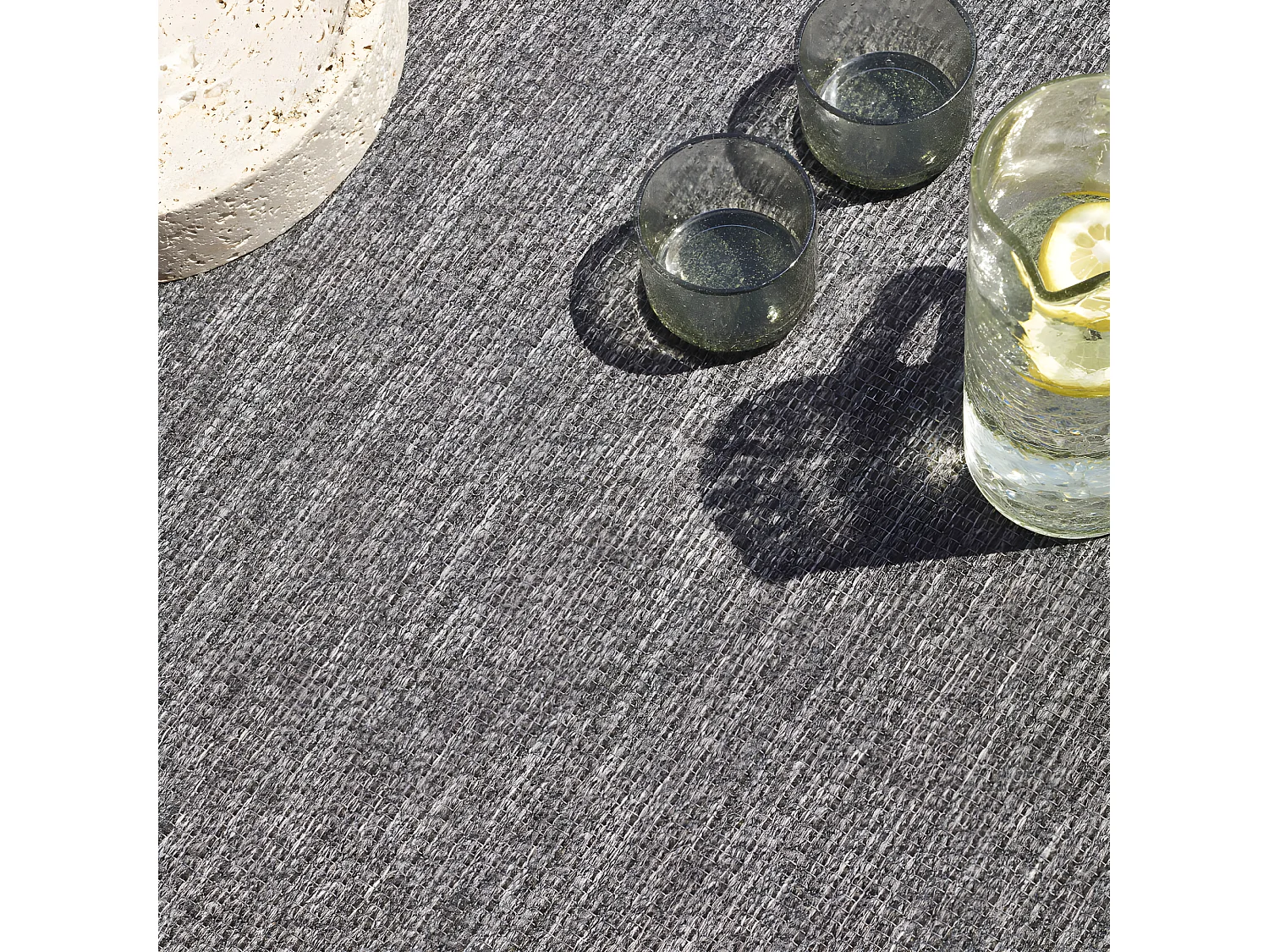 Nelson II - Tapis intérieur et extérieur -  Gris anthracite - 160x230cm