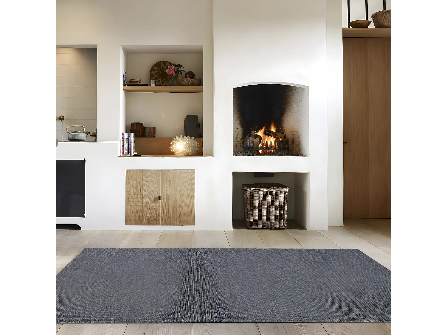 Nelson II - Tapis intérieur et extérieur -  Gris anthracite - 160x230cm