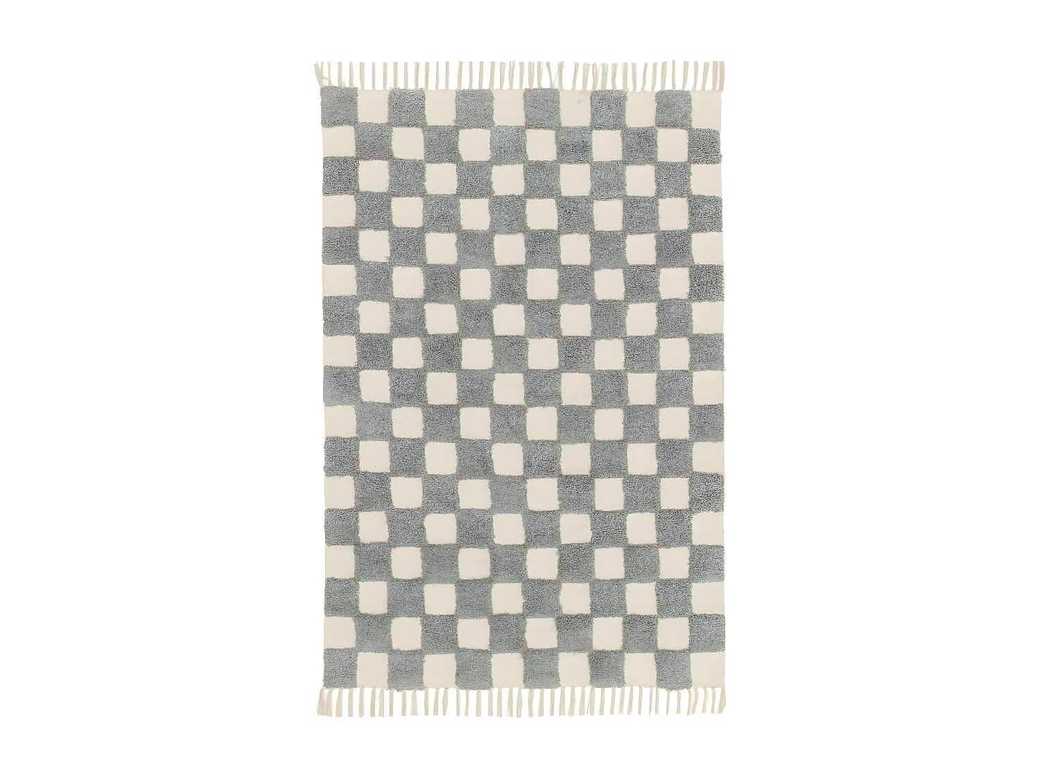 Dam - Tapis damiers -  Bleu aqua - 120x170cm