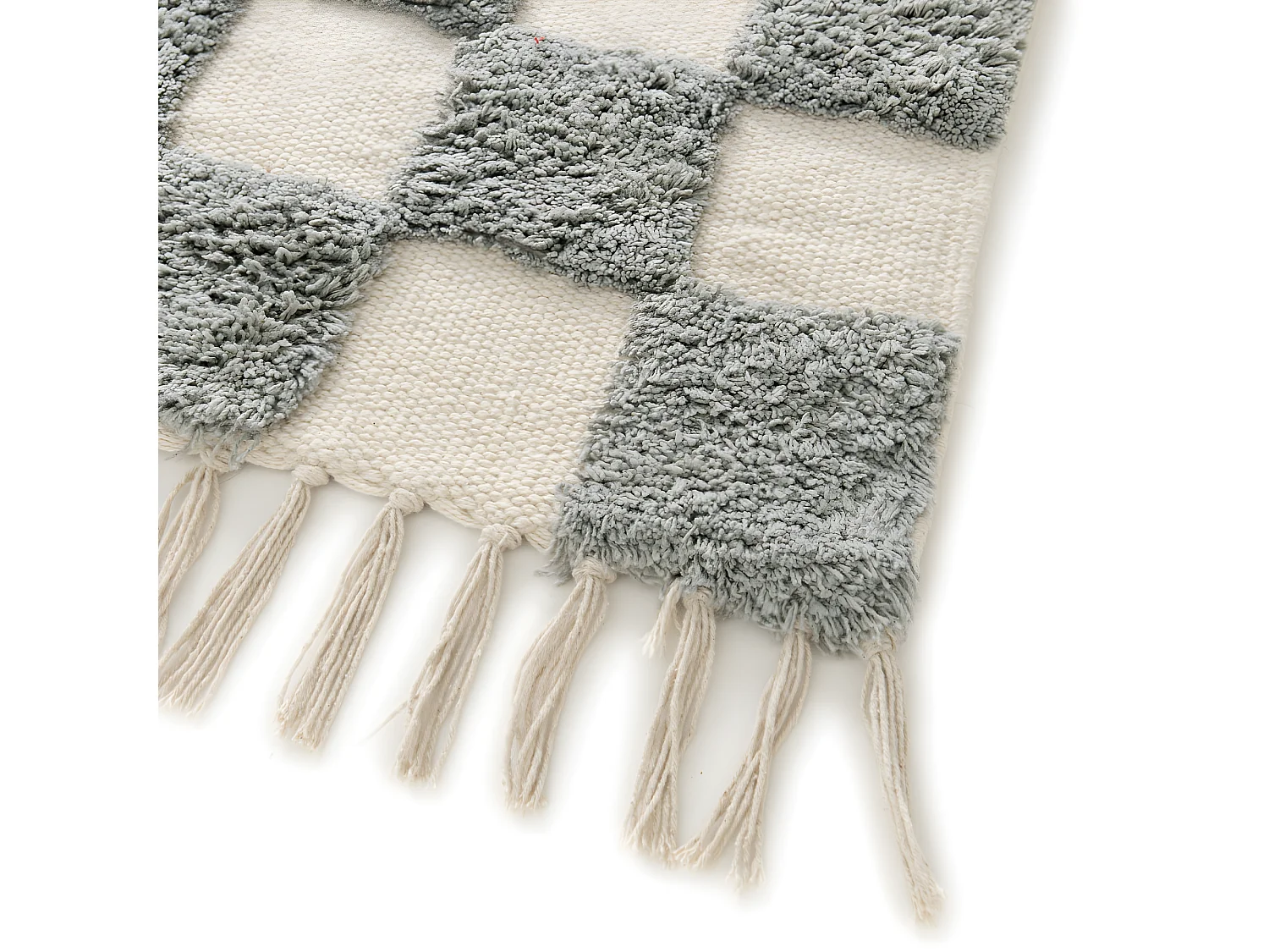 Dam - Tapis damiers -  Bleu aqua - 120x170cm