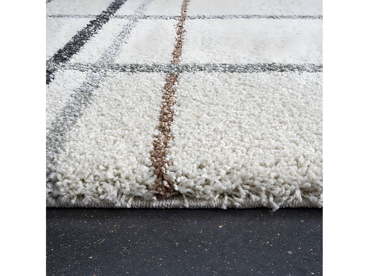 Miles - Tapis contemporain à motif géométrique -  Multicolore - 120x170cm