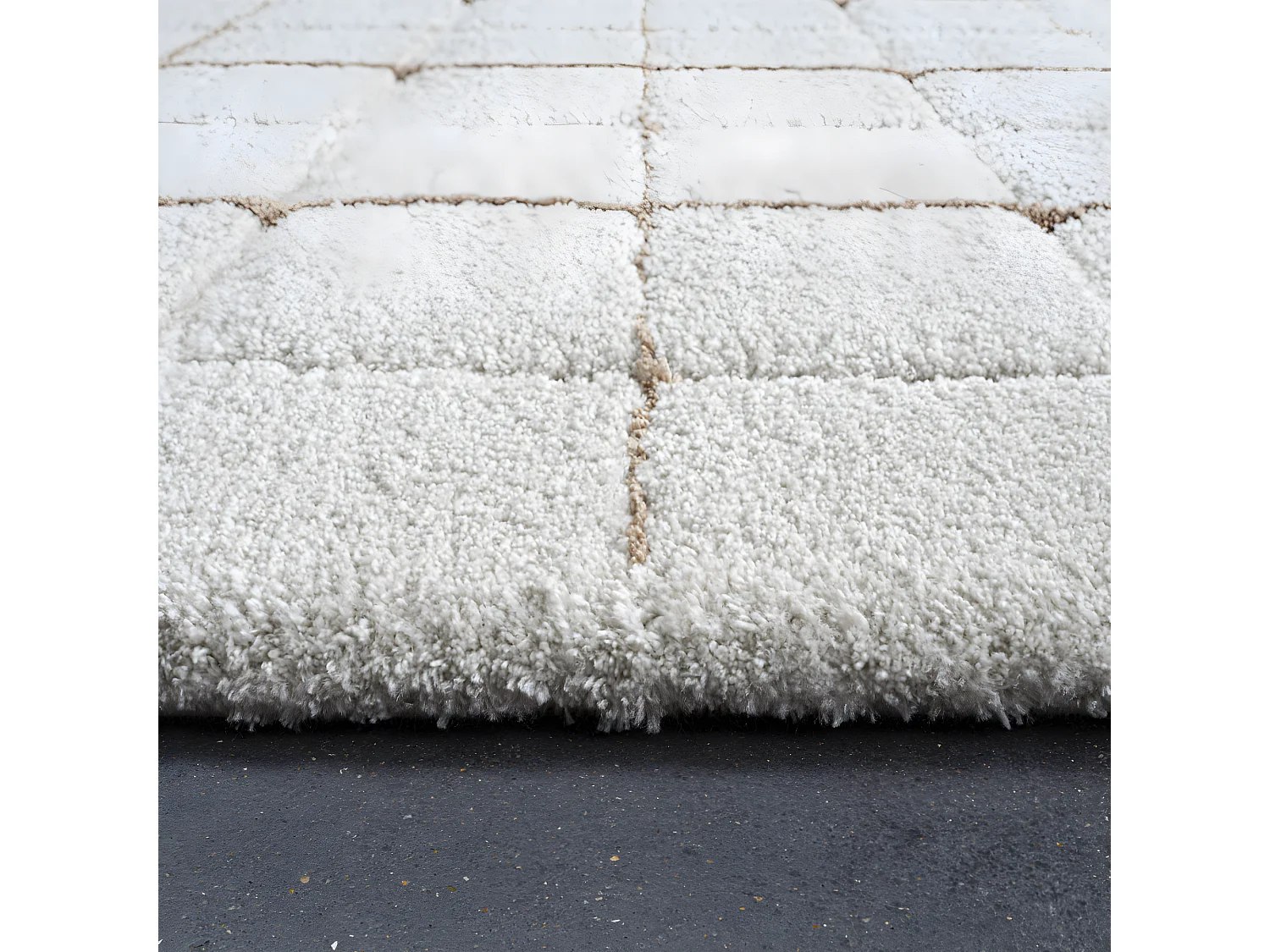 Byron III - Tapis contemporain -  Écru - 160x230cm