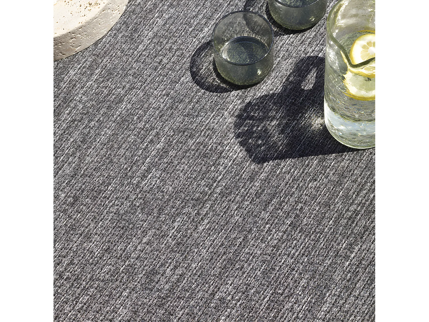 Nelson II - Tapis intérieur et extérieur -  Gris anthracite - 120x170cm