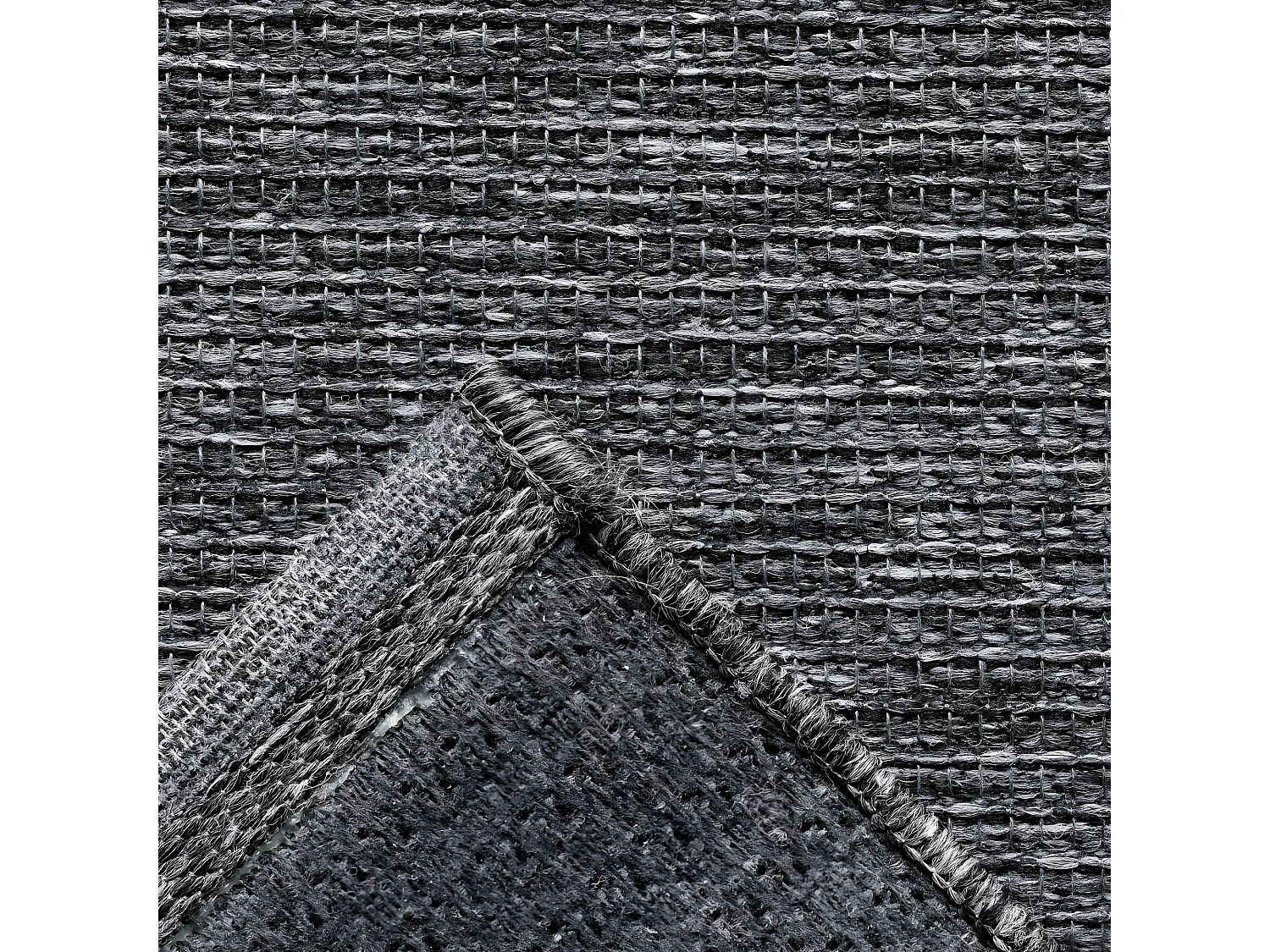 Nelson II - Tapis intérieur et extérieur -  Gris anthracite - 120x170cm