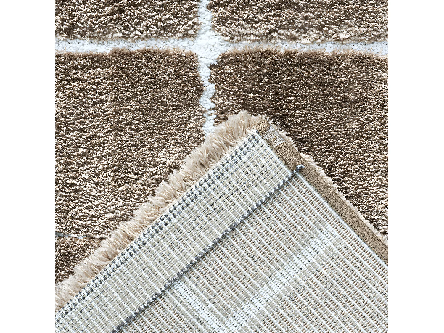 Byron I - Tapis contemporain -  Brun - 160x230cm