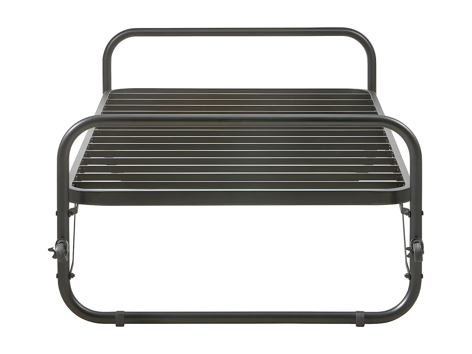 Lucy - Lit en métal pliable 90x200cm - Noir