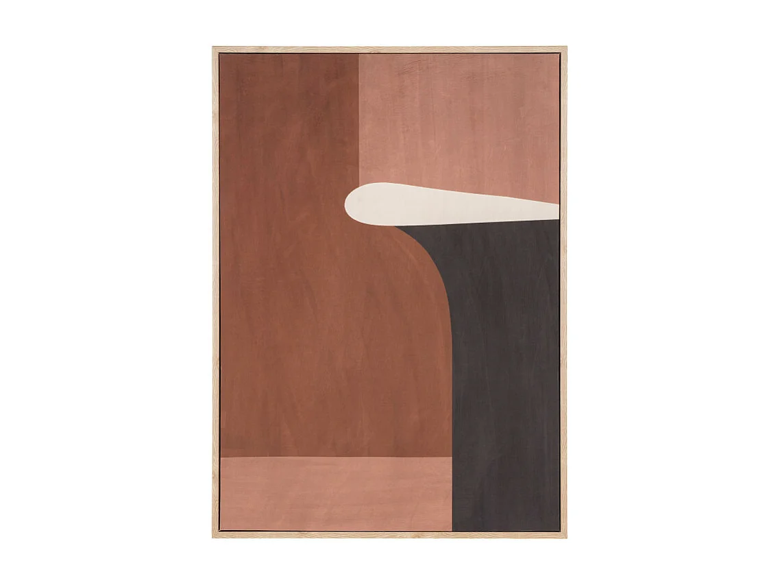 Cape Town NO 2 Leinwanddruck mit Rahmen 50x70cm braun, beige.