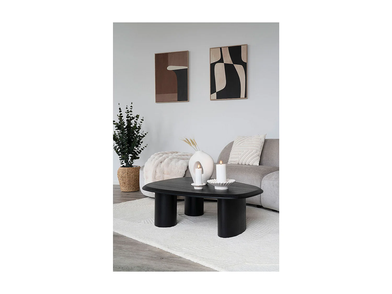 Cape Town NO 2 Leinwanddruck mit Rahmen 50x70cm braun, beige.