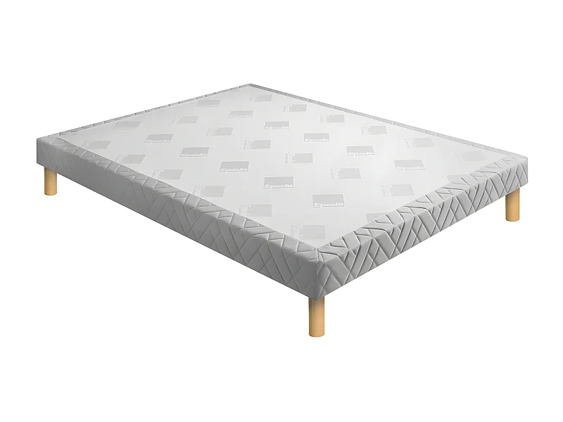 Médium Egérie - Sommier tapissier 160x200cm : Couleur - Gris