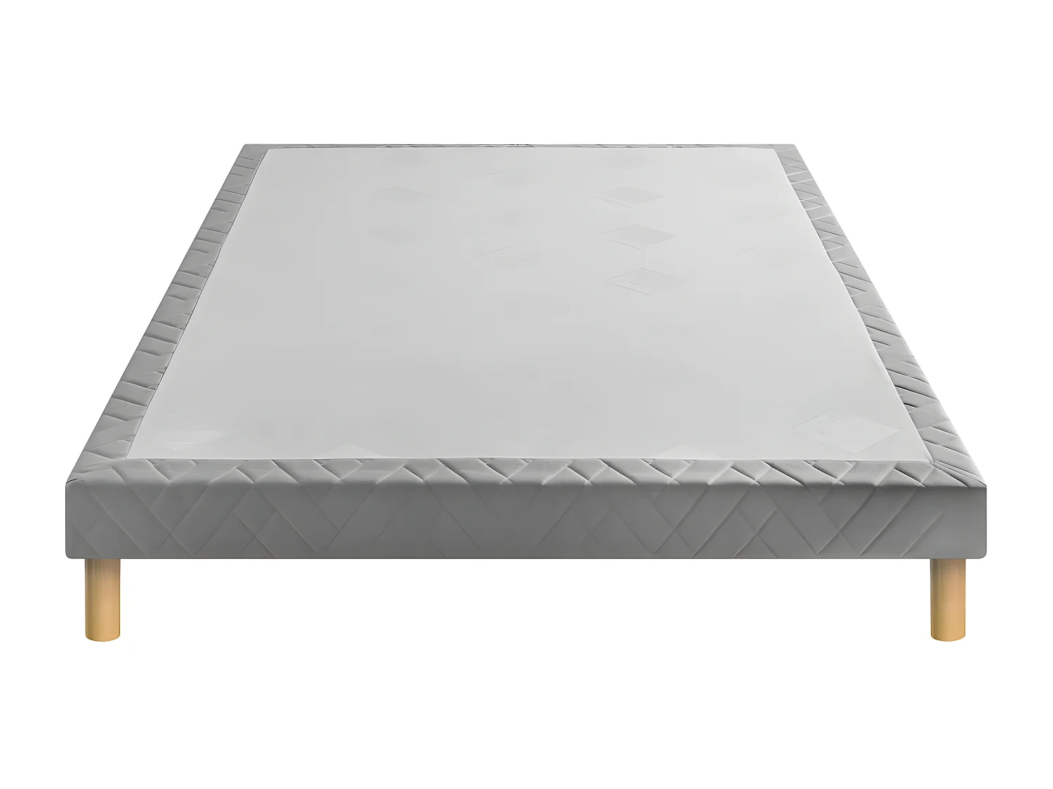 Médium Egérie - Sommier tapissier 160x200cm : Couleur - Gris