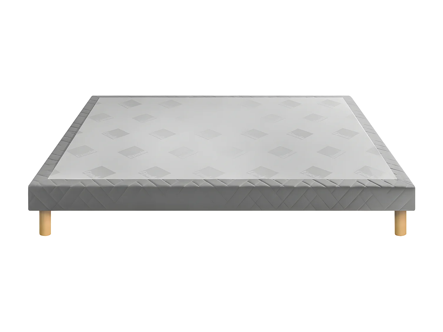 Médium Egérie - Sommier tapissier 160x200cm : Couleur - Gris