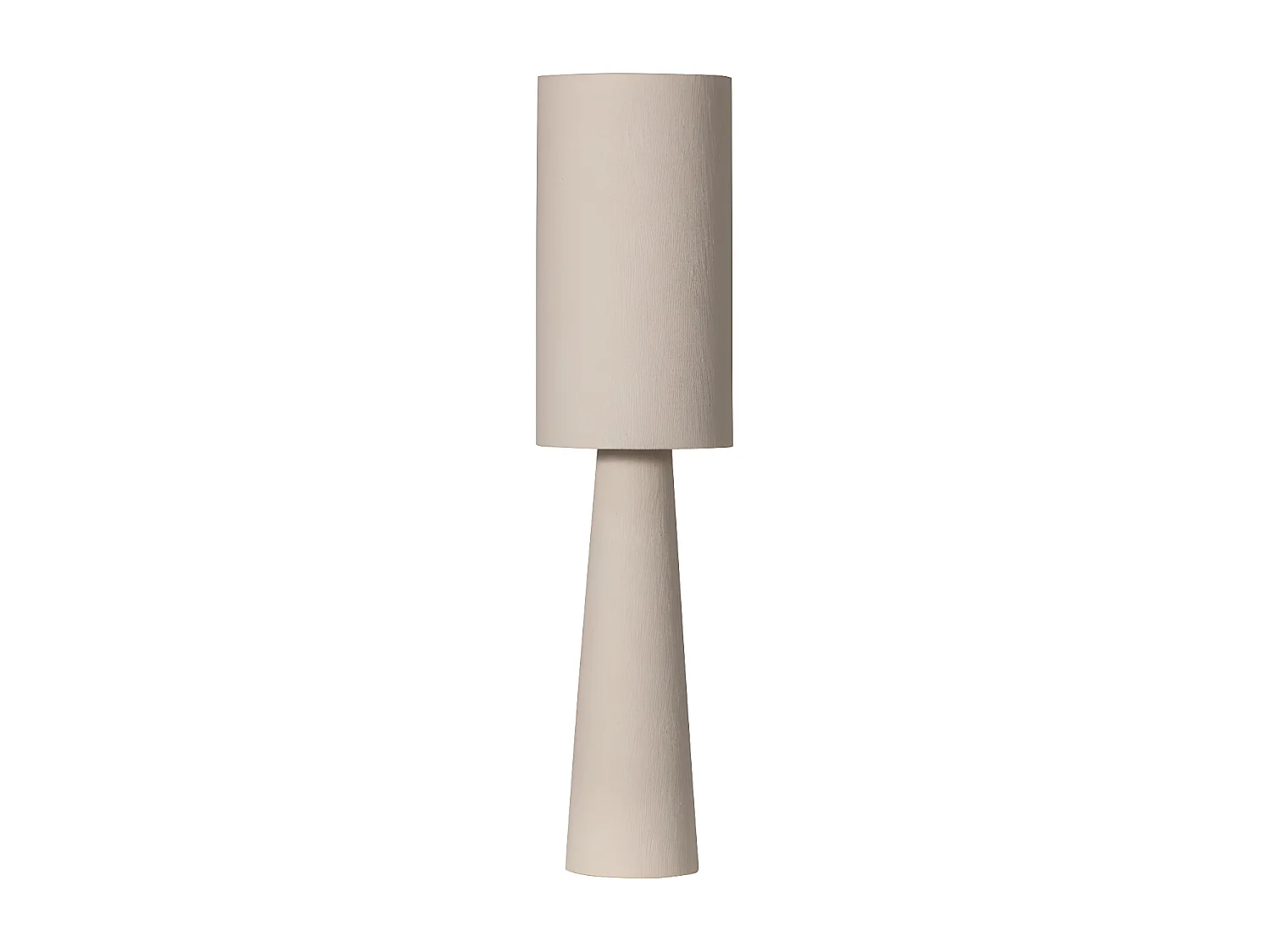 Loft - Lampadaire en tissu bouclette H90cm - Beige