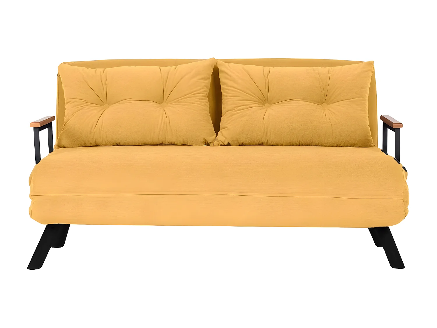 Canapé 2 places convertible en tissu Sando