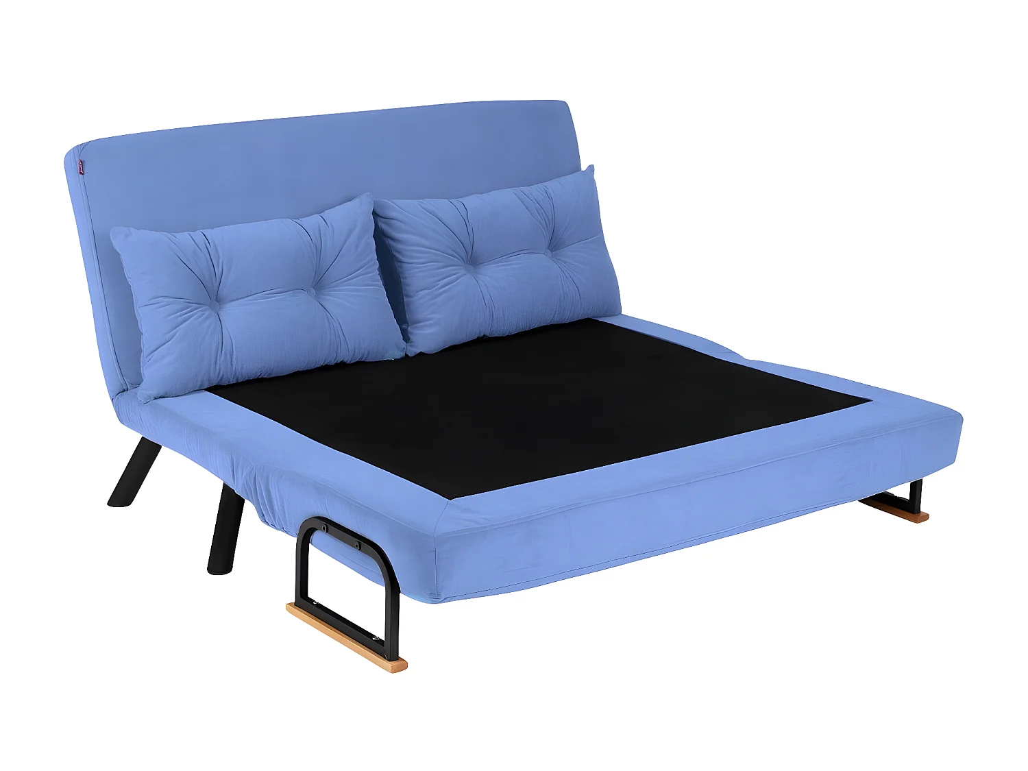 Canapé 2 places convertible en tissu Sando