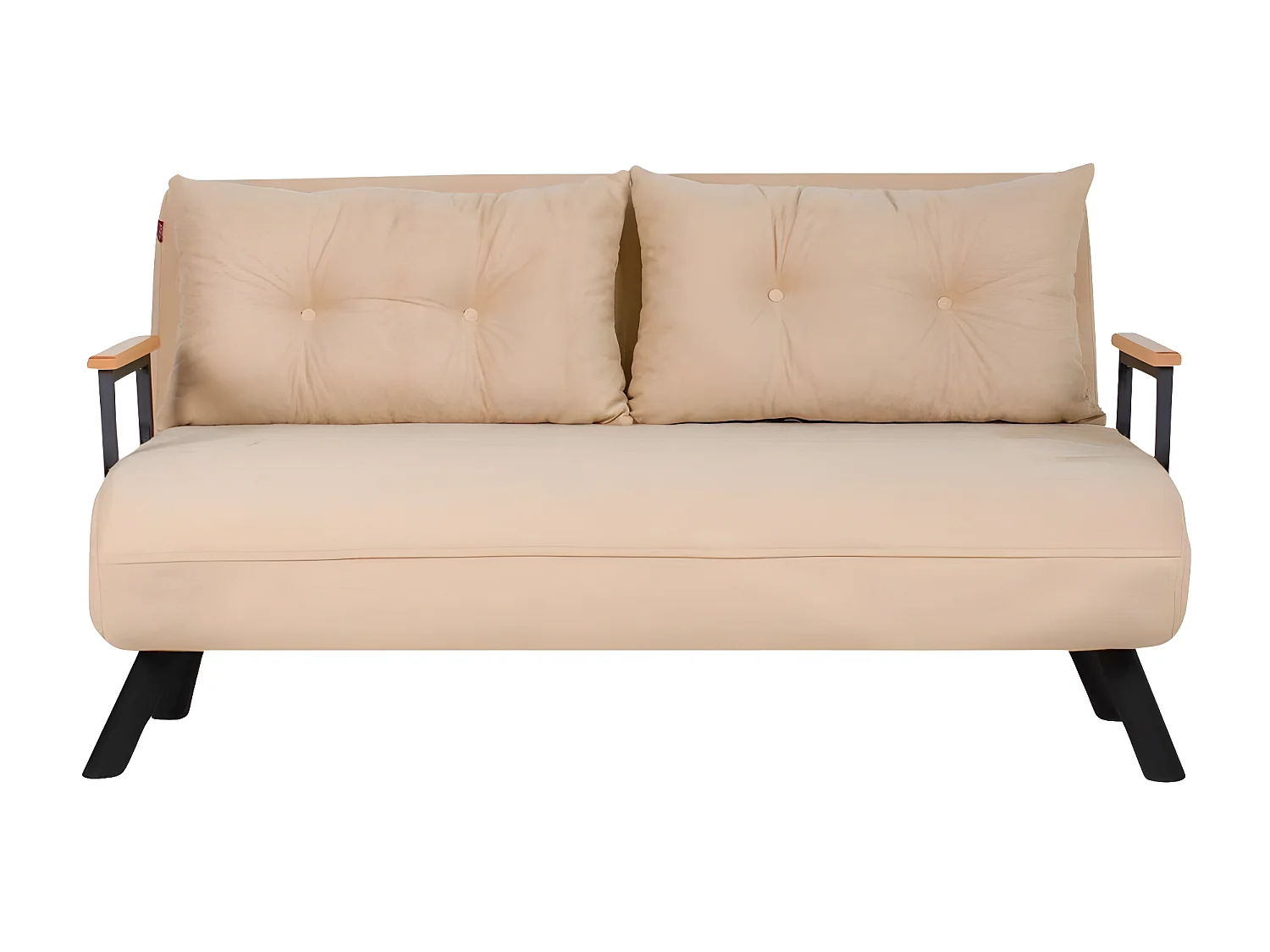 Canapé 2 places convertible en tissu Sando