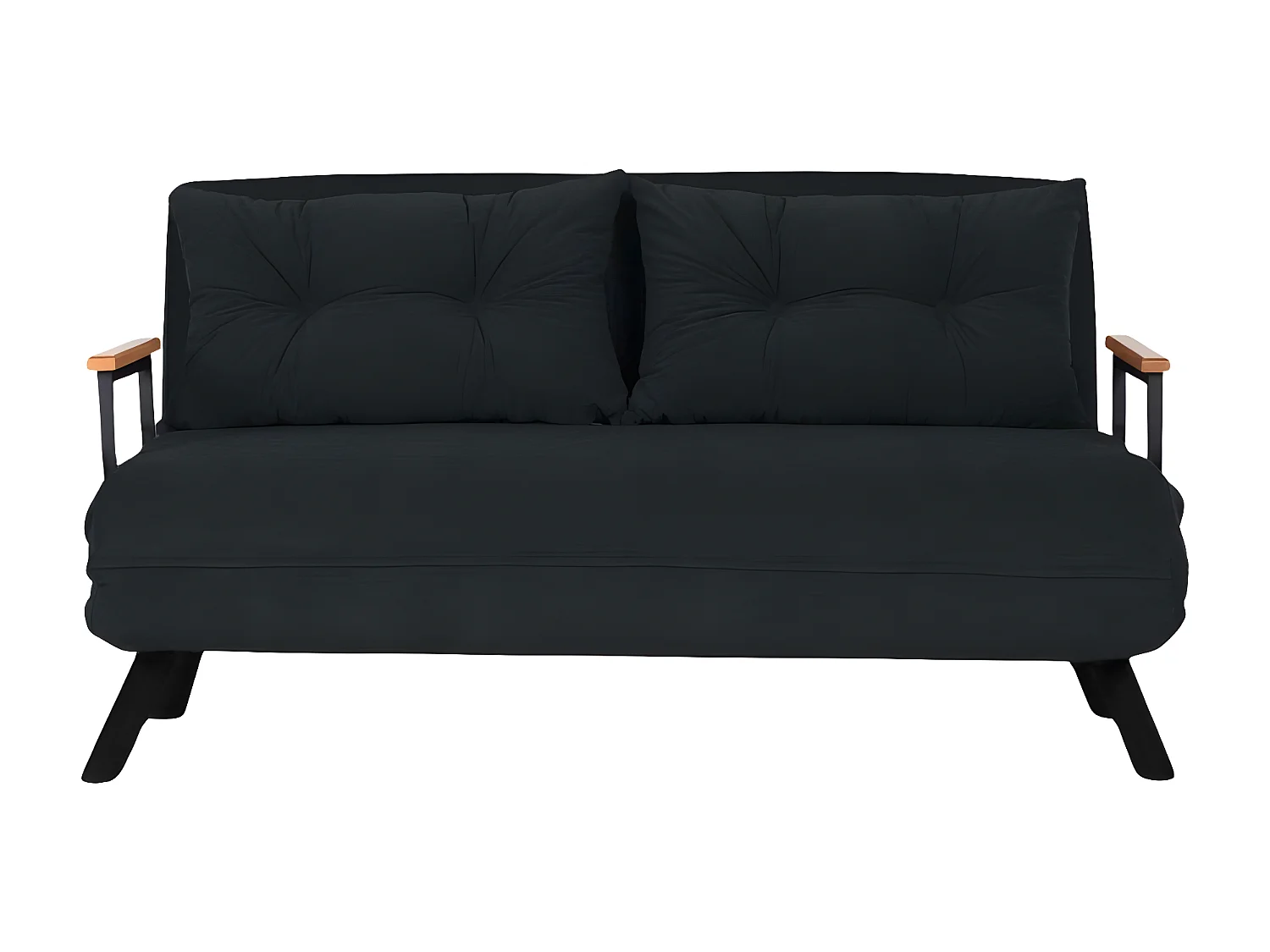 Canapé 2 places convertible en tissu Sando