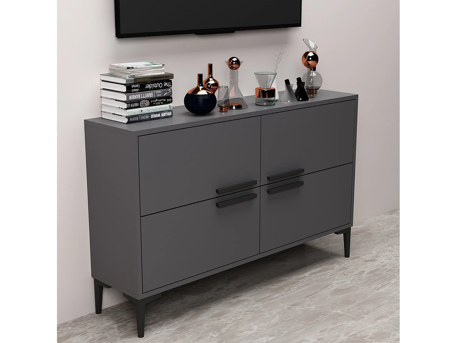 Meuble TV en aggloméré Crea