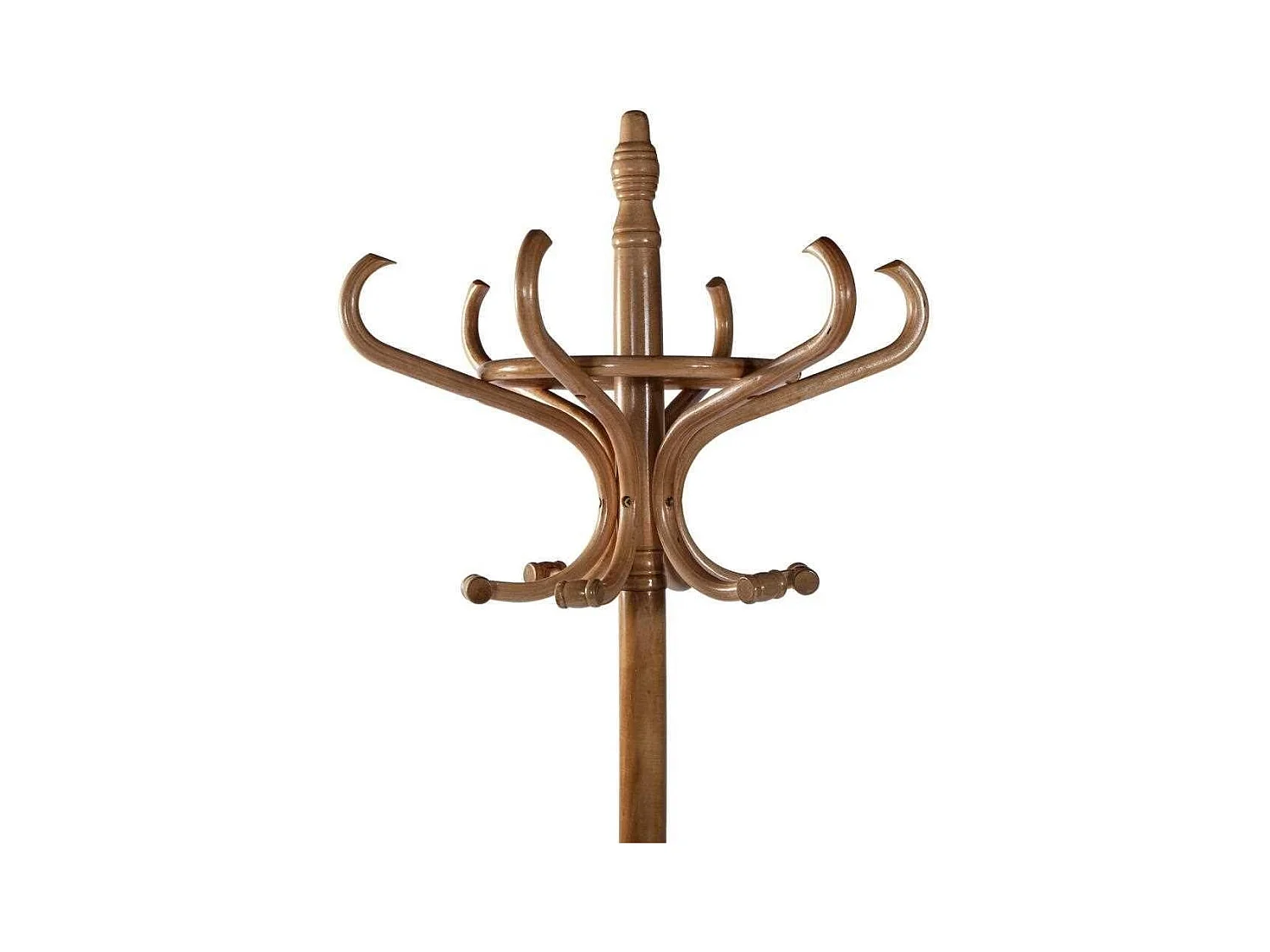 Porte-manteau sur pied marron en bois 53x39x187h