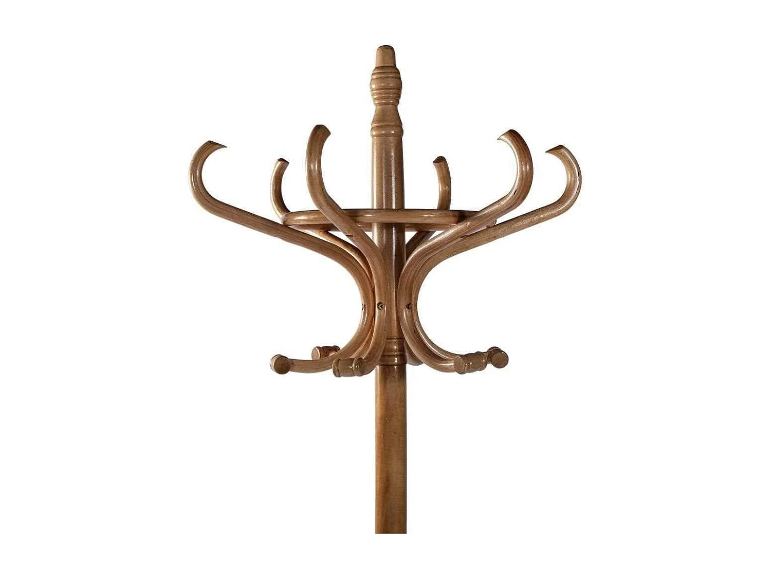 Appendiabiti da terra in legno naturale chiaro 53x39x187hcm