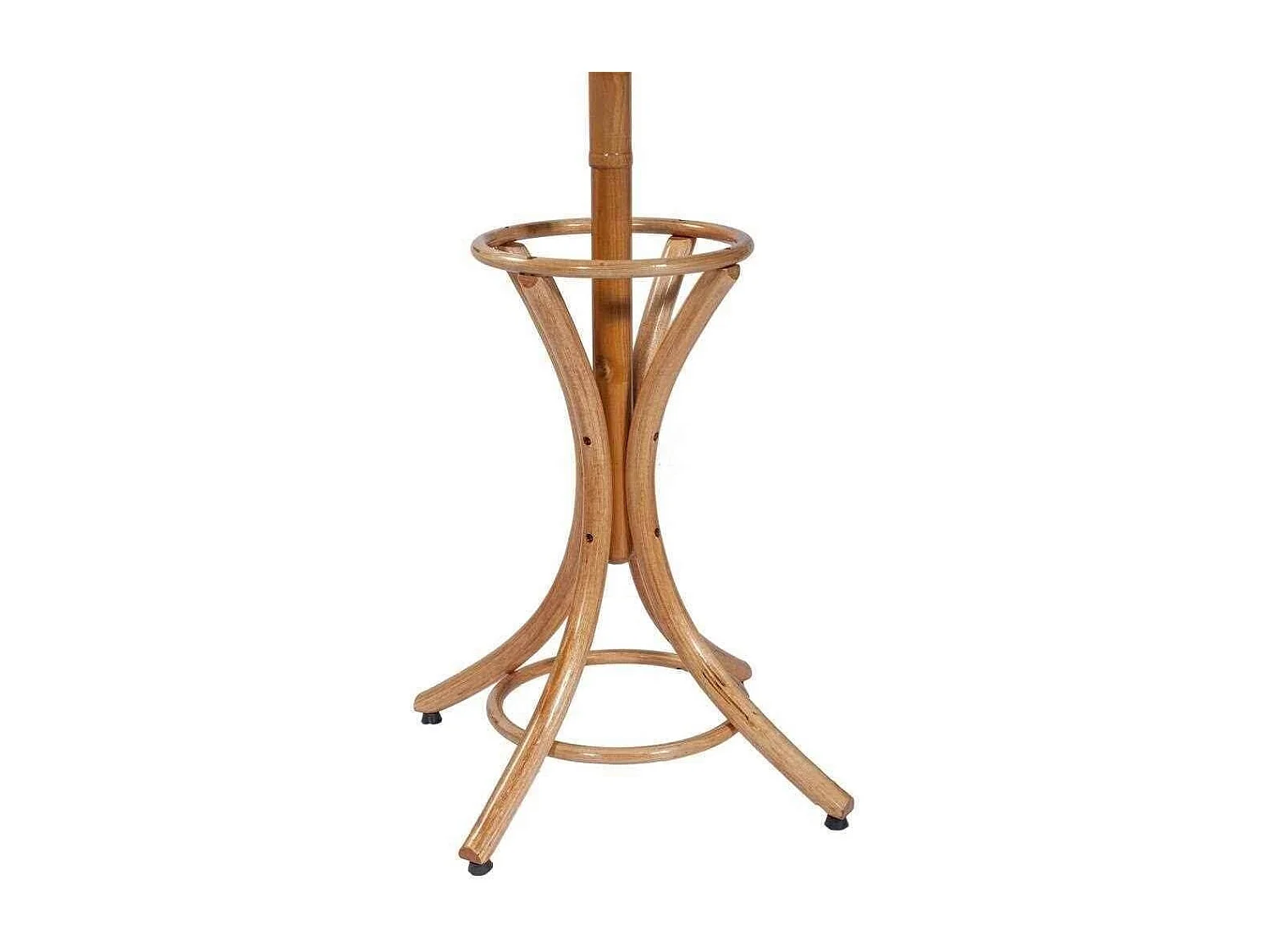 Appendiabiti da terra in legno naturale chiaro 53x39x187hcm