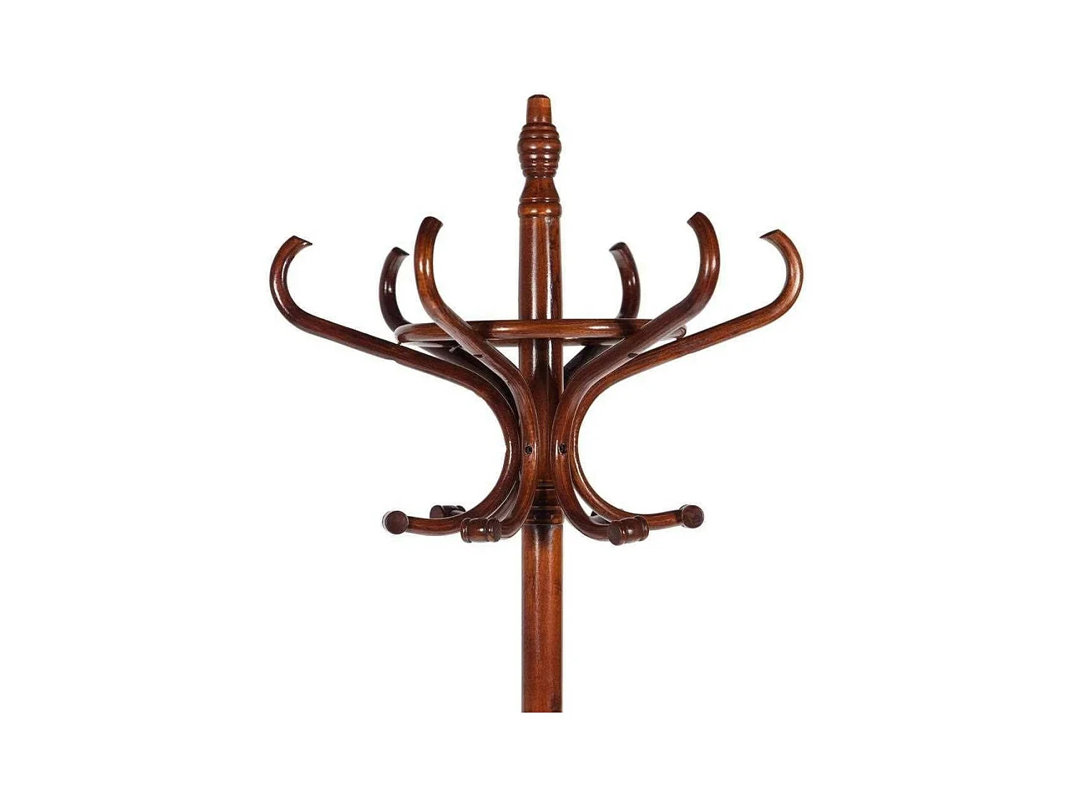 Perchero de pie de madera marrón 53x39x187hcm