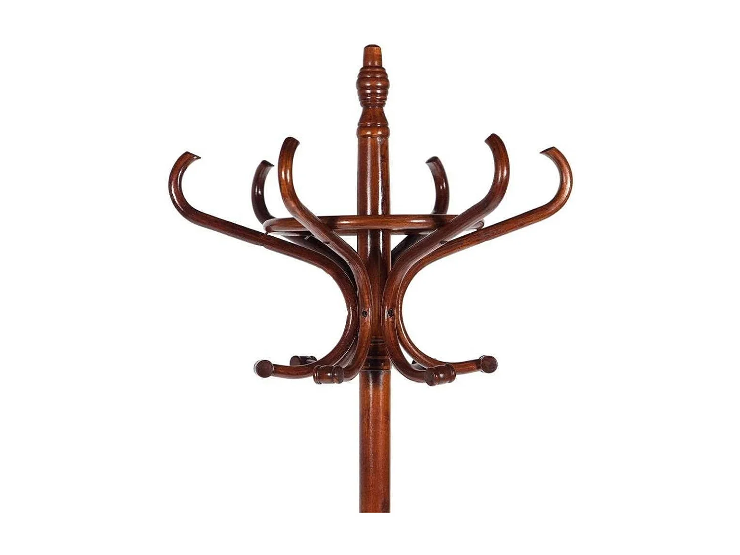 Appendiabiti da terra in legno marrone 53x39x187hcm