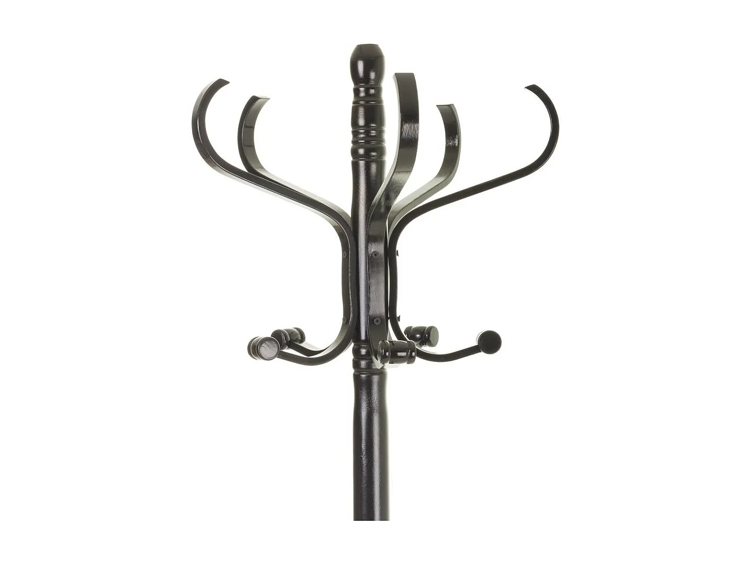 Appendiabiti da terra in legno Nero 45x45x182h