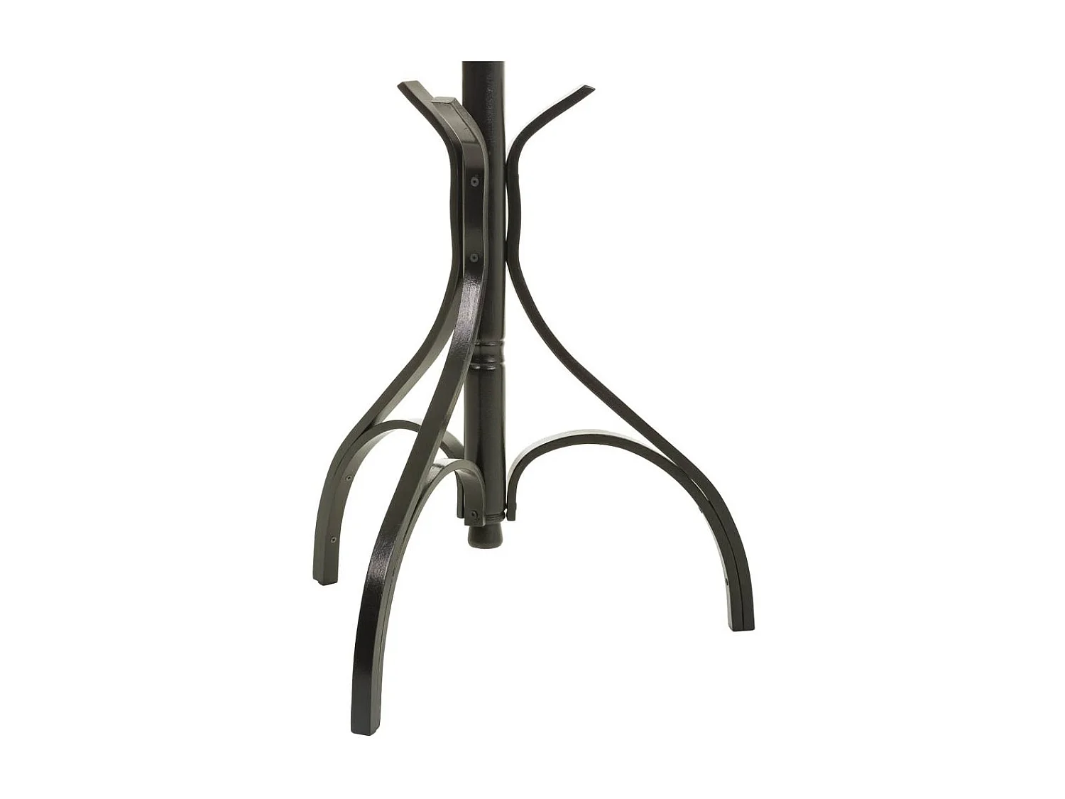 Appendiabiti da terra in legno Nero 45x45x182h