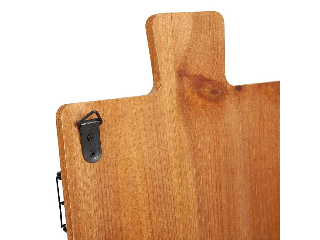 Kleiderbügel mit Regalen aus Holz und braunem Metall, 23x6,5x38,5 h cm