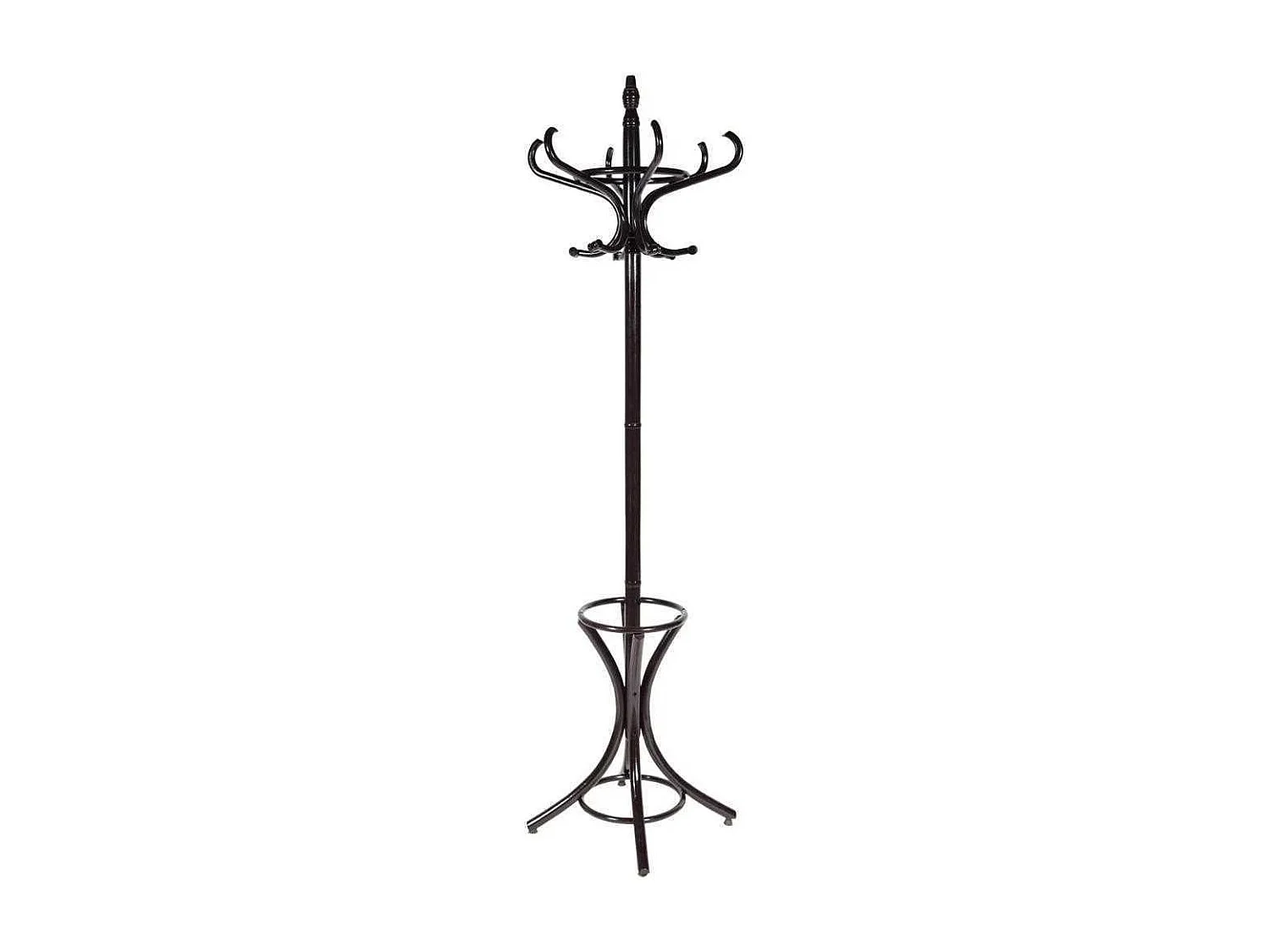 Porte-manteau sur pied en noyer noir 53x39x187 cm (hauteur)