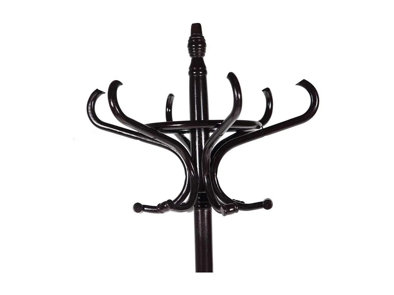Porte-manteau sur pied en noyer noir 53x39x187 cm (hauteur)