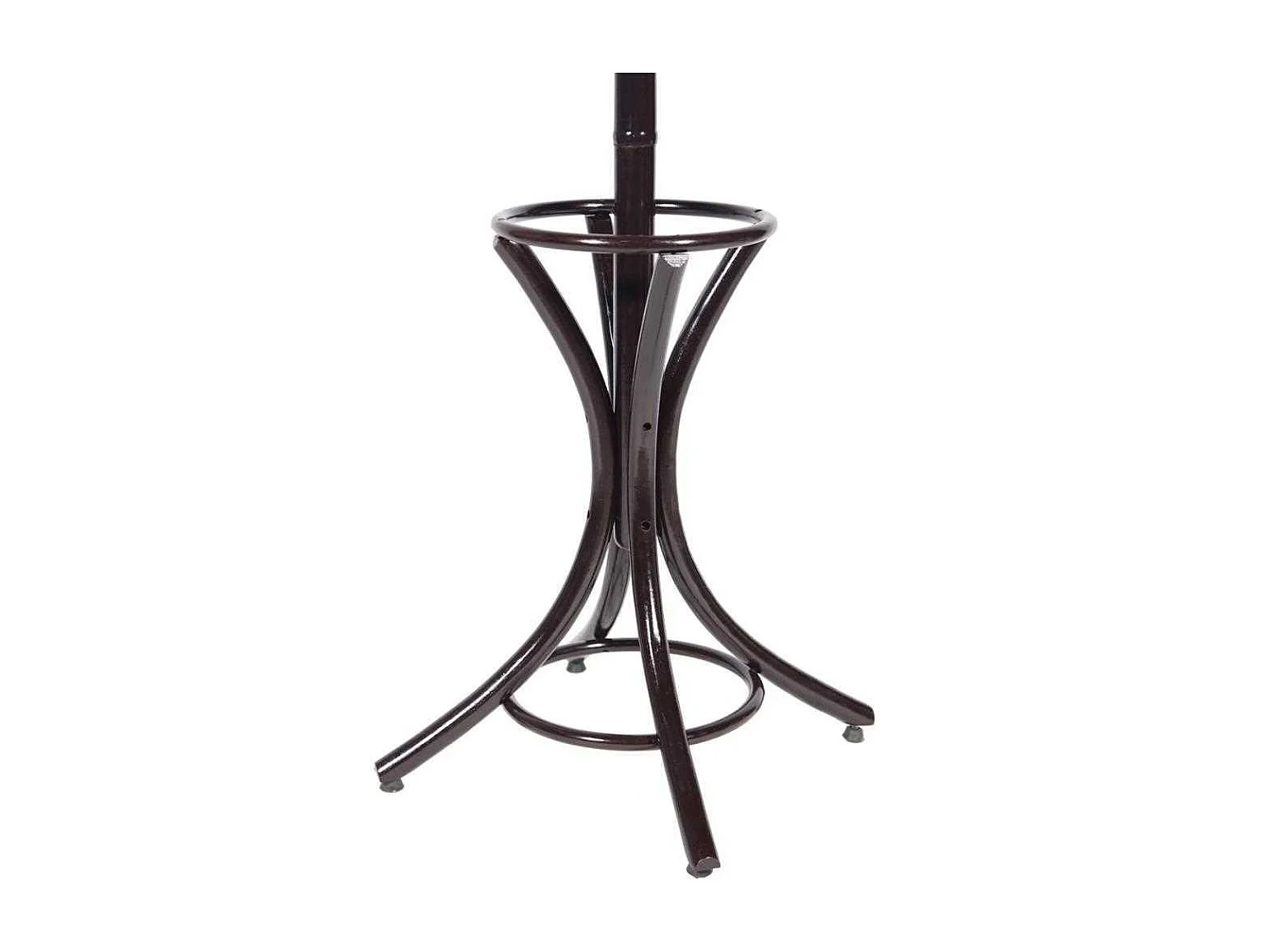 Porte-manteau sur pied en noyer noir 53x39x187 cm (hauteur)