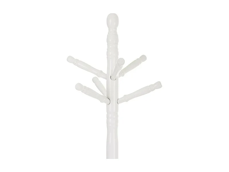 Appendiabiti da terra in legno bianco 44x44x172h