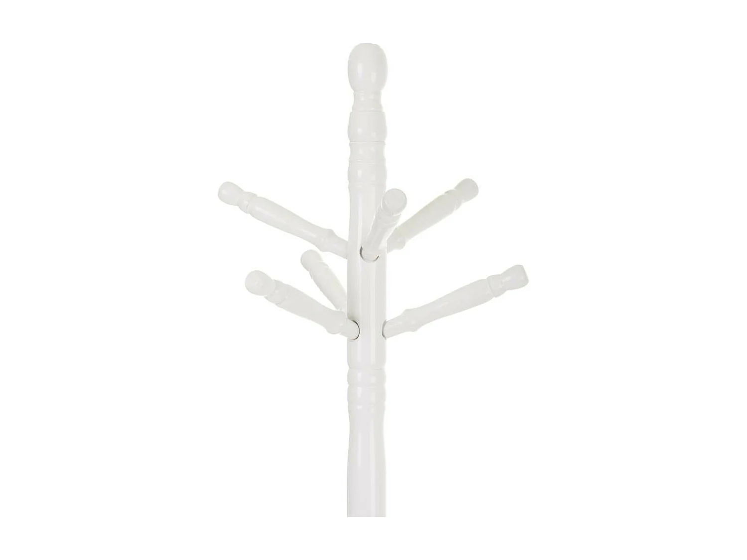 Perchero de pie de madera blanco 44x44x172