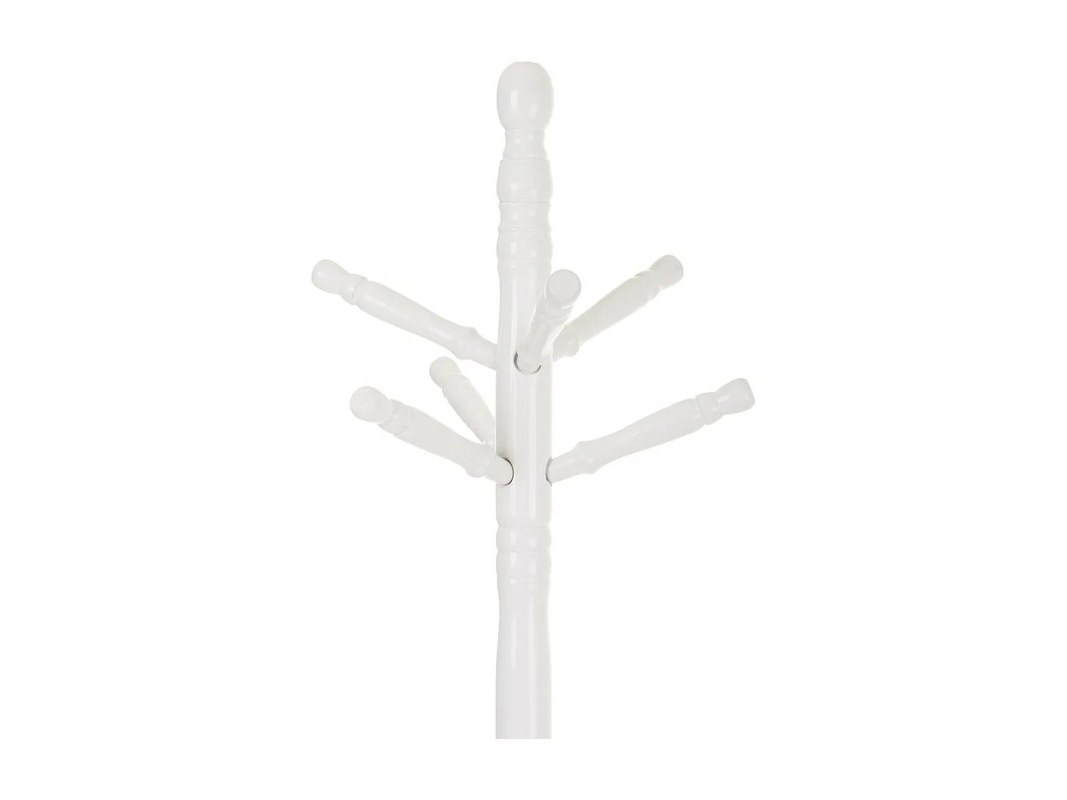 Cabide de madeira branco 44x44x172