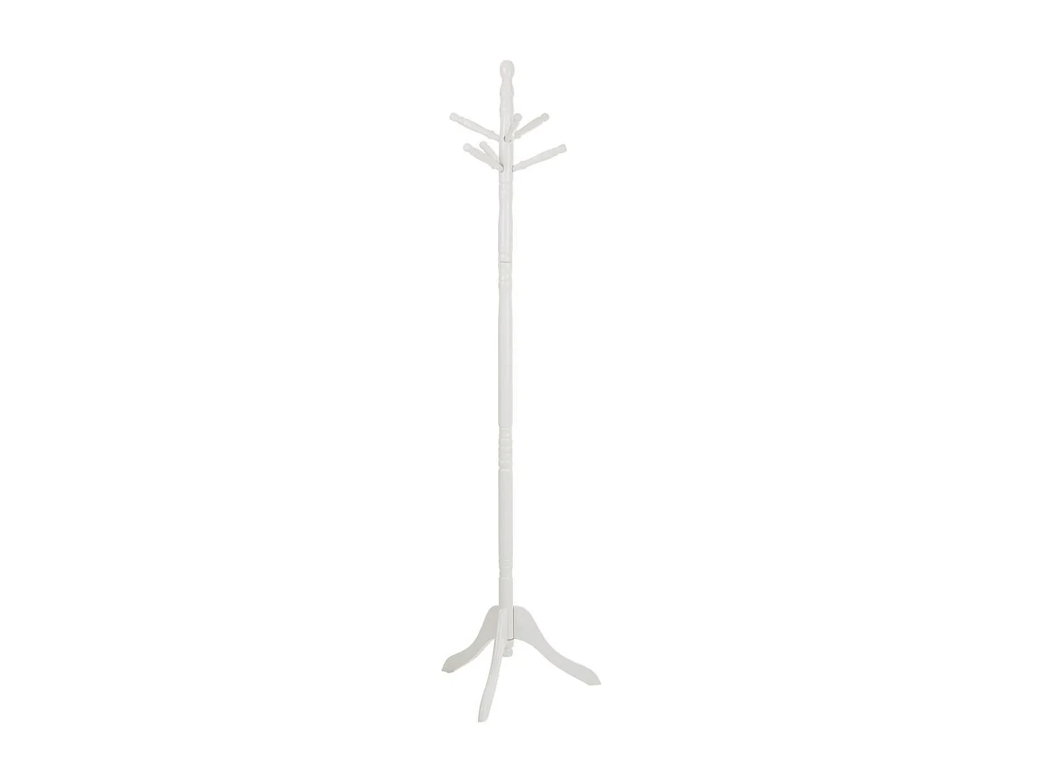 Cabide de madeira branco 44x44x172