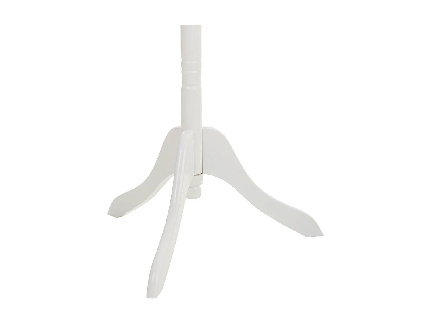 Cabide de madeira branco 44x44x172