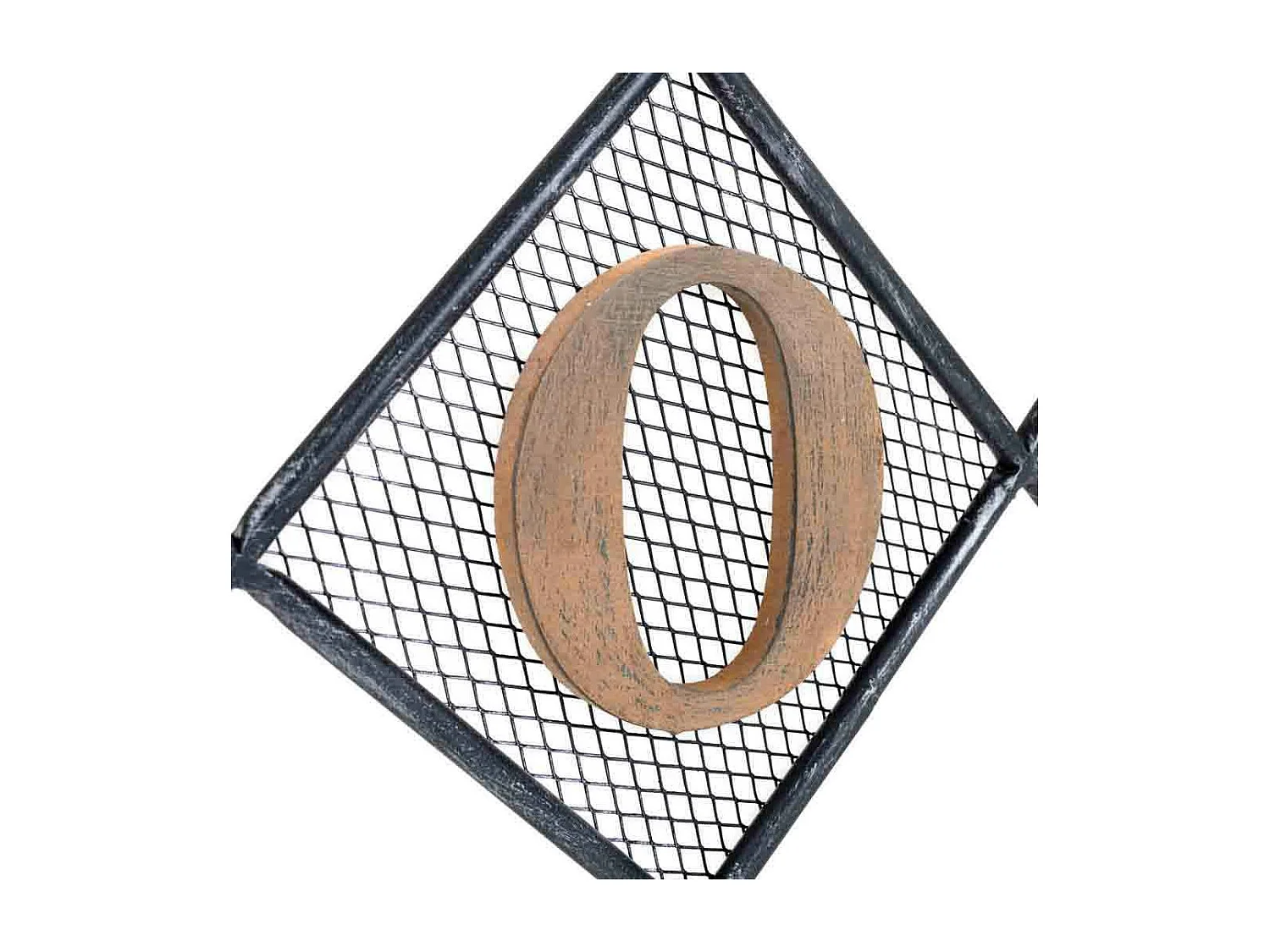 Appendino in legno e metallo nero con 3 ganci 60x5x28h