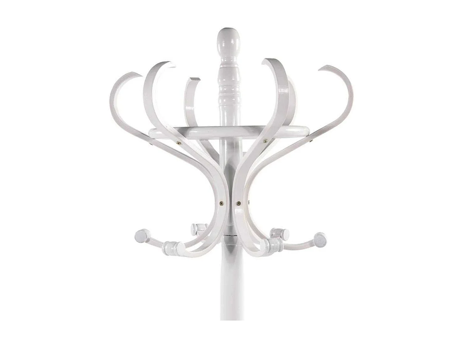 Appendiabiti da terra in legno bianco 31x44x179hcm