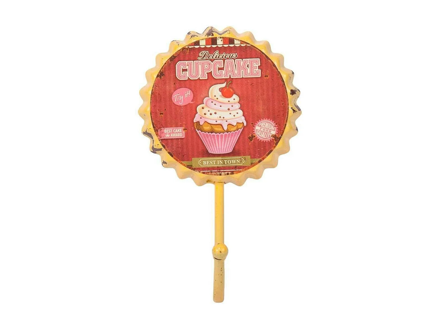 Percha de metal 10x10 cm