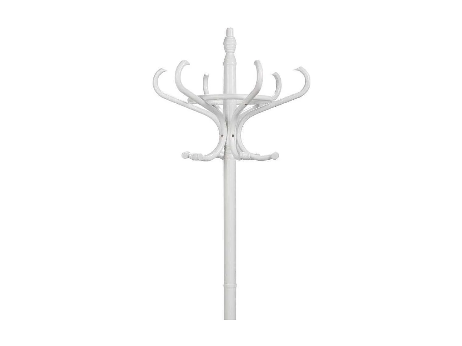 Porte-manteau sur pied en bois blanc 53x39x187 cm (hauteur)
