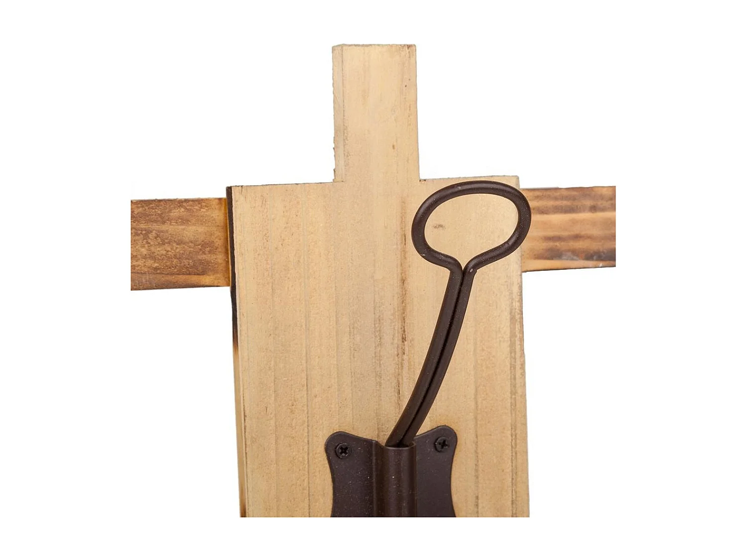 Percha de madera de 5 ganchos 70x10x25