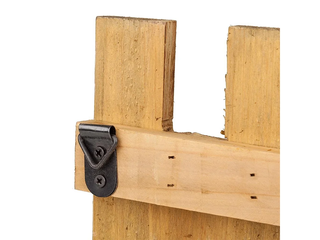 Portabito in legno con 5 ganci 70x10x25h
